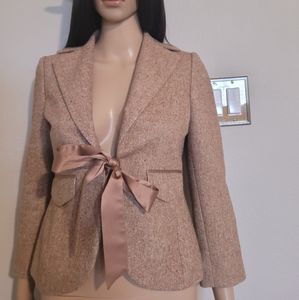 Blazer envy with satin feel bow